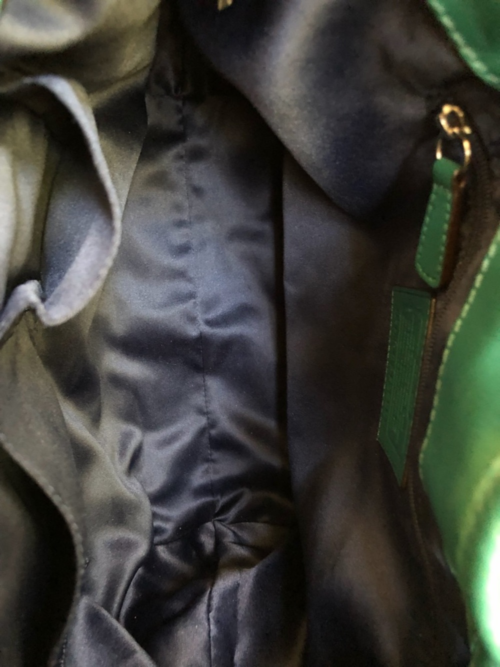 COACH Jade Green Leather Drawstring Shoulder Bag - Picture 8 of 14